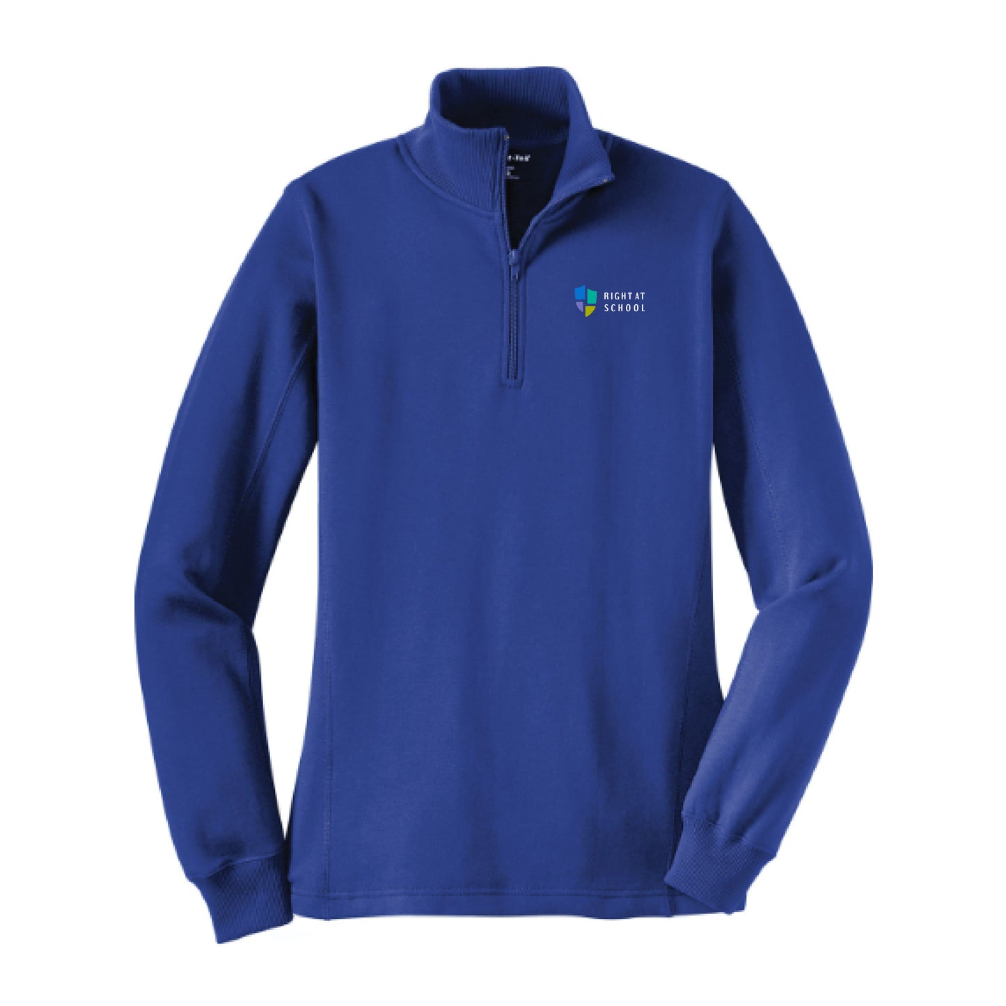 Right At School: Ladies 1/4-Zip Sweatshirt