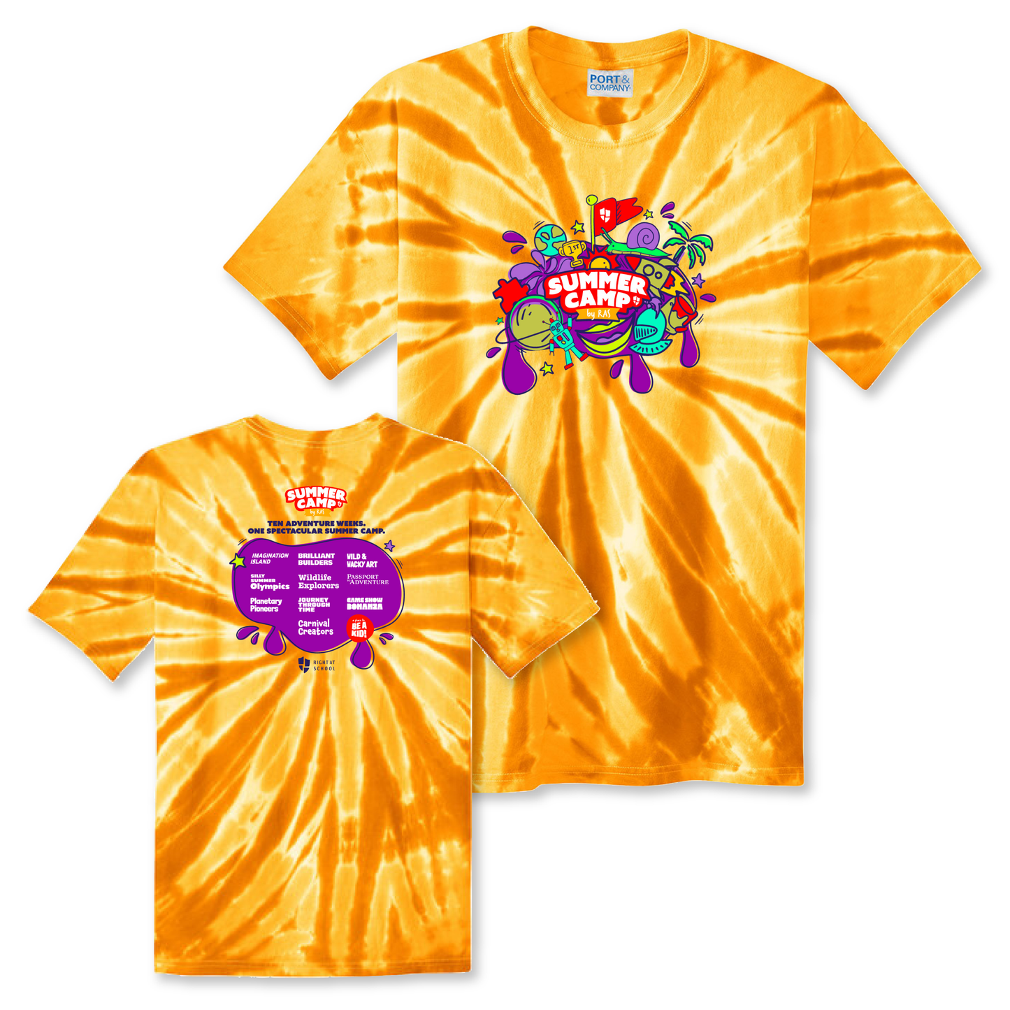 Right at School: Youth Tie-Dye Tee